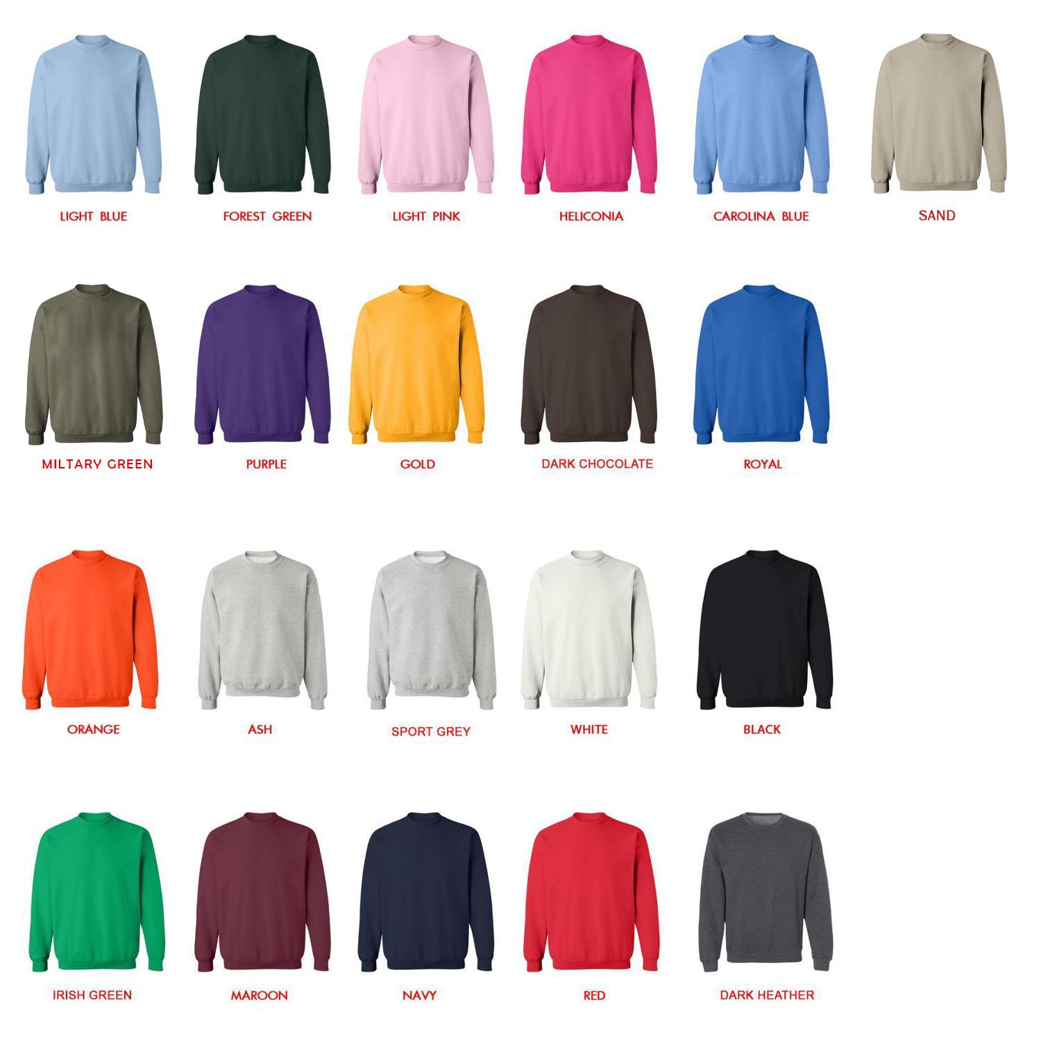 sweatshirt color chart - Percy Jackson Merch