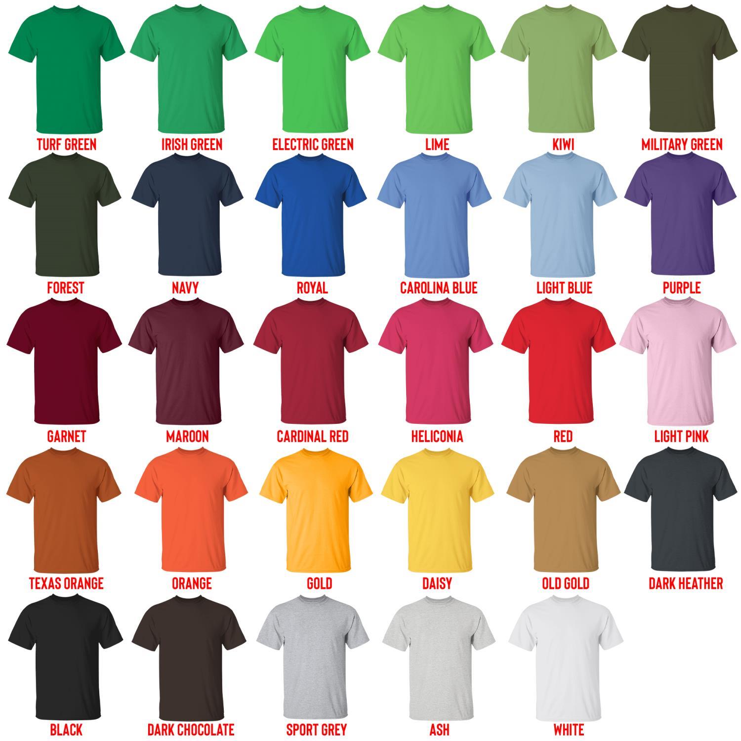 t shirt color chart - Percy Jackson Merch