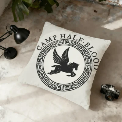 Percy Jackson Logo Bassic Throw Pillow