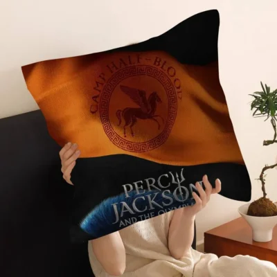 Percy Jackson Olympians Logo Throw Pillow