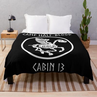 Percy Jackson Camp Half Blood Cabin Thirn Throw Blanket