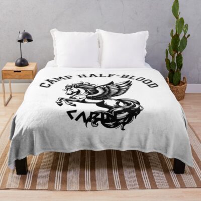 Camp Half Blood Percy Jackson Rainbow Color Throw Blanket