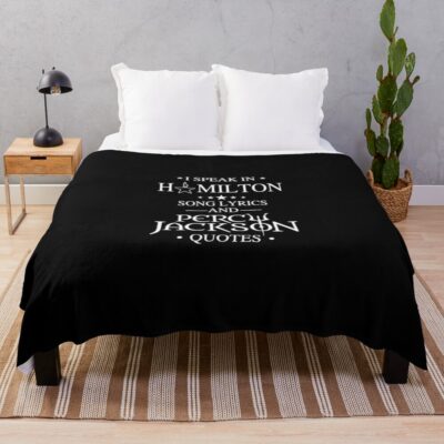 Percy Jackson Quotes Throw Blanket