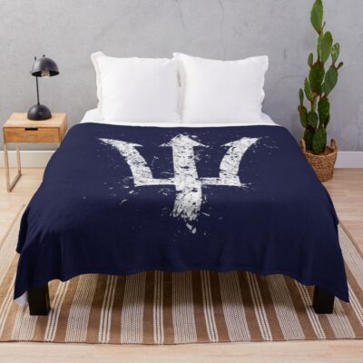Percy Jackson Trident Throw Blanket