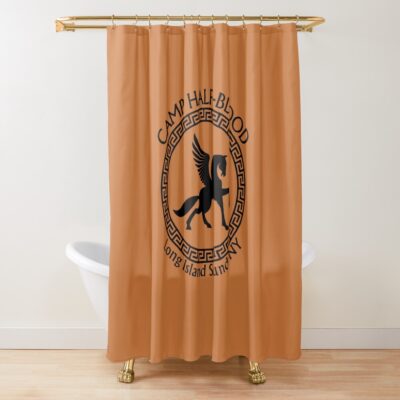 Camp Half Blood Retro Shower Curtain