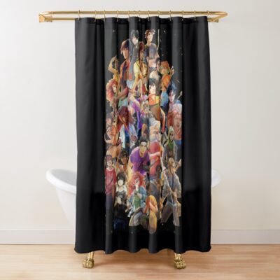 Percy Jackson Characters Shower Curtain